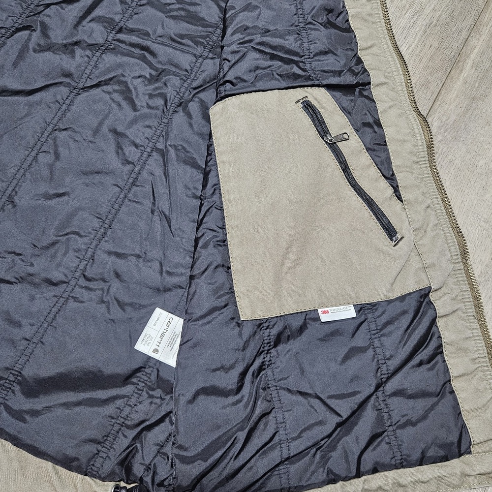 Carhartt Quick Duck Jefferson Mens 2xl Tall Vest Jacket Canyon Brown 101494-908 - Picture 10 of 12
